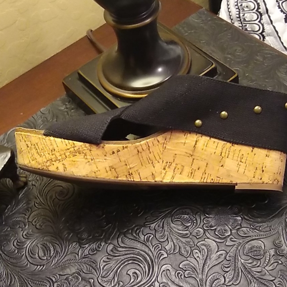 2/$20 Wedge Black Sandal - Picture 4 of 4